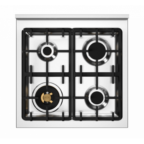 BERTAZZONI PRO6 4L 1E BI T Κουζίνα Ηλεκτρική με Εστίες Αερίου 60cm Λευκό